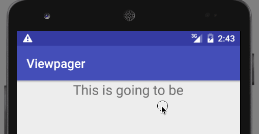 Simple View pager animated