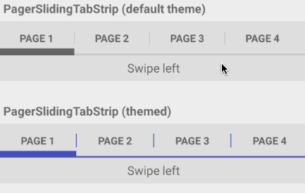 PagerSlidingTabStrip Title