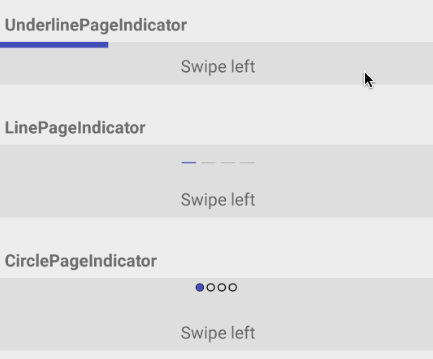 ViewPagerIndicator Simple Indicators